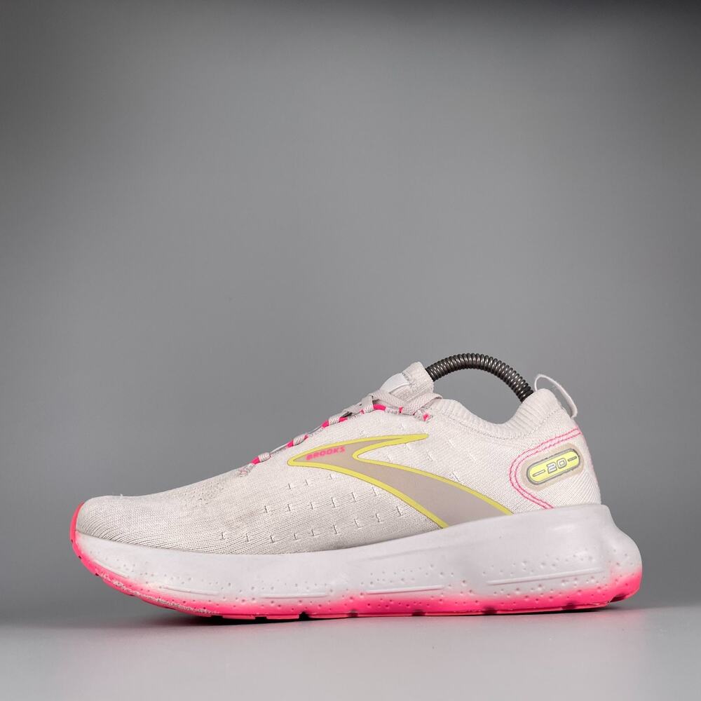 Brooks Glycerin Stealthfit 20 Women's 9 White Pink Running Athletic Sneakers GUC - Picture 7 of 9